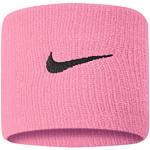 Nike Swoosh Wristband Schweißband (one size, pink/grey)