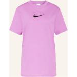 Reduzierte Helllilane Nike T-Shirts aus Baumwolle für Damen Größe XS 