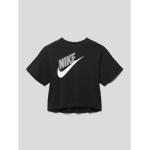 Schwarze Nike Kinder T-Shirts aus Baumwolle Größe 176 