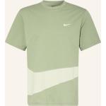 Hellgrüne Nike Dri-Fit T-Shirts aus Polyester für Herren Übergrößen 
