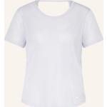 Reduzierte Helllilane Nike Dri-Fit T-Shirts mit Cutwork aus Mesh für Damen Größe M 