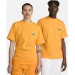 Reduzierte Gelbe Bestickte Nike Bio T-Shirts für Herren Größe M 