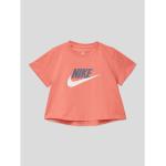 Reduzierte Pinke Unifarbene Nike Kinder T-Shirts aus Baumwolle Größe 176 