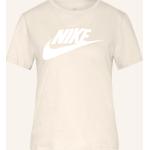 Hellbraune Nike Essentials T-Shirts aus Baumwolle für Damen Größe S 