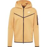 Goldene Nike Tech Fleece Kapuzenjacken aus Fleece für Herren Größe M 