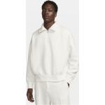 Weiße Nike Tech Fleece Herrenhoodies & Herrenkapuzenpullover mit Reißverschluss aus Fleece Größe L 