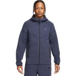 Blaue Casual Nike Tech Fleece Herrenhoodies & Herrenkapuzenpullover mit Reißverschluss aus Baumwolle Größe XS 