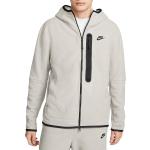 Graue Nike Tech Fleece Kapuzenjacken aus Fleece für Herren Größe XS 