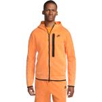 Orange Nike Tech Fleece Kapuzenjacken mit Reißverschluss aus Fleece für Herren Größe M 