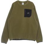 Grüne Streetwear Nike Therma Herrensweatshirts aus Fleece Größe XL 