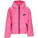 Pinke Streetwear Nike Therma Daunenjacken mit Kapuze mit Kapuze für Damen Größe L 