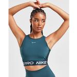 Blaue Nike Pro Tank-Tops aus Polyester maschinenwaschbar für Damen Größe L für den für den Sommer 