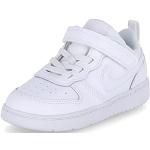 Weiße Nike Court Borough Low Sneaker aus Leder für Kinder Größe 25 