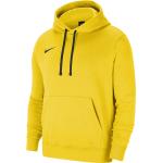 Gelbe Nike Park Herrenhoodies & Herrenkapuzenpullover aus Baumwolle mit Kapuze Größe XL 
