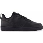 Schwarze Nike Court Borough Low Sneaker aus Leder Gefüttert für Herren Größe 38 für den für den Winter 