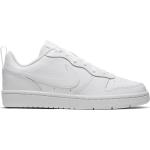 Weiße Nike Court Borough Low Sneaker aus Leder für Herren Größe 40 
