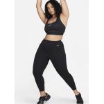 Schwarze Nike 7/8 Leggings aus Nylon für Damen Große Größen 