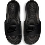 Reduzierte Schwarze Nike Victori One Badeschlappen mit Riemchen leicht für Herren Größe 46 