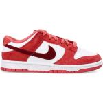 Rote Nike Dunk Low Low Sneaker aus Leder für Damen Größe 36,5 