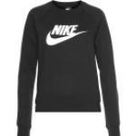 Schwarze Langärmelige Nike Essentials Damensweatshirts Größe L 