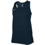Blaue Nike Miler Tank-Tops für Damen für den für den Sommer 