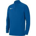 Blaue Kurzärmelige Nike Kurzarm-Poloshirts mit Reißverschluss für Herren Größe L 