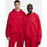 Rote Elegante Nike Swoosh Herrensweatshirts aus Fleece Größe XXS 