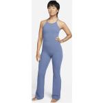 Nike Zenvy Dri-FIT Ganzkörper-Bodysuit mit ausgestelltem Bein für Damen - Blau