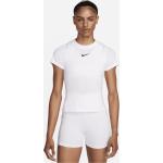 NikeCourt Advantage Dri-FIT Kurzarm-Tennisoberteil für Damen - Weiß