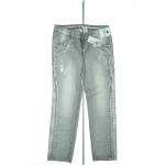Graue Nile Ripped Jeans & Zerrissene Jeans aus Baumwollmischung für Damen Weite 32, Länge 30 
