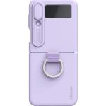 Nillkin CamShield Silky Silikon Cover für Samsung Galaxy Z Flip 4 5G Misty Purple