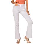 Weiße Stretch-Jeans aus Denim für Damen Größe XL 