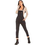 Reduzierte Schwarze Jeans-Latzhosen aus Denim für Damen Größe XL für den für den Sommer 