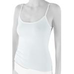 Weiße Nina von C. Bio Feinripp-Unterhemden aus Satin für Damen Größe L 