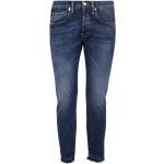 Reduzierte Dunkelblaue Nine In The Morning Slim Fit Jeans mit Reißverschluss aus Baumwolle für Herren Größe S 