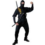 Schwarze Widmann Ninja-Kostüme für Herren Größe S 