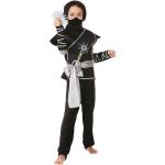 Silberne Buttinette Ninja-Kostüme aus Jersey für Kinder Größe 158 