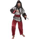 Anthrazitfarbene Buttinette Samurai-Kostüme für Herren Größe XL 