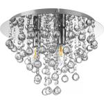 Silberne Nino London Wandlampen & Wandleuchten poliert aus Glas E14 