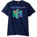 Marineblaue Kurzärmelige Nintendo Super Mario Yoshi T-Shirts aus Baumwolle für Herren Größe XXL 