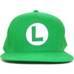 Grüne Super Mario Luigi Snapback-Caps für Herren Einheitsgröße 