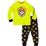 Bunte Super Mario Mario Kinderschlafanzüge & Kinderpyjamas für Jungen Größe 134 