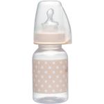 Beige Gepunktete BPA-freie Nip Antikolik Babyflaschen aus Silikon 