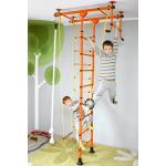 NiroSport Sprossenwand Kinderzimmer Orange M1 Indoor Turnwand für max. Belastung bis 130 kg