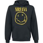 Nirvana Kapuzenpullover - Smiley - S bis XXL - für Männer - Größe XL - schwarz - Lizenziertes Merchandise