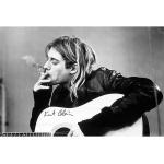 Nirvana - Poster Kurt Cobain Smoking & Guitar