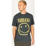 Reduzierte Nirvana Bio Herrenbandshirts aus Baumwolle Größe S 