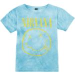 Hellblaue Emoji Smiley Rundhals-Ausschnitt Kinder T-Shirts für Babys 