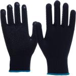 Dunkelblaue Strick-Handschuhe Größe M 