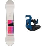 Nitro - Snowboardbindung - Snowboard Set Arial 2024 aus Wolle - Grau